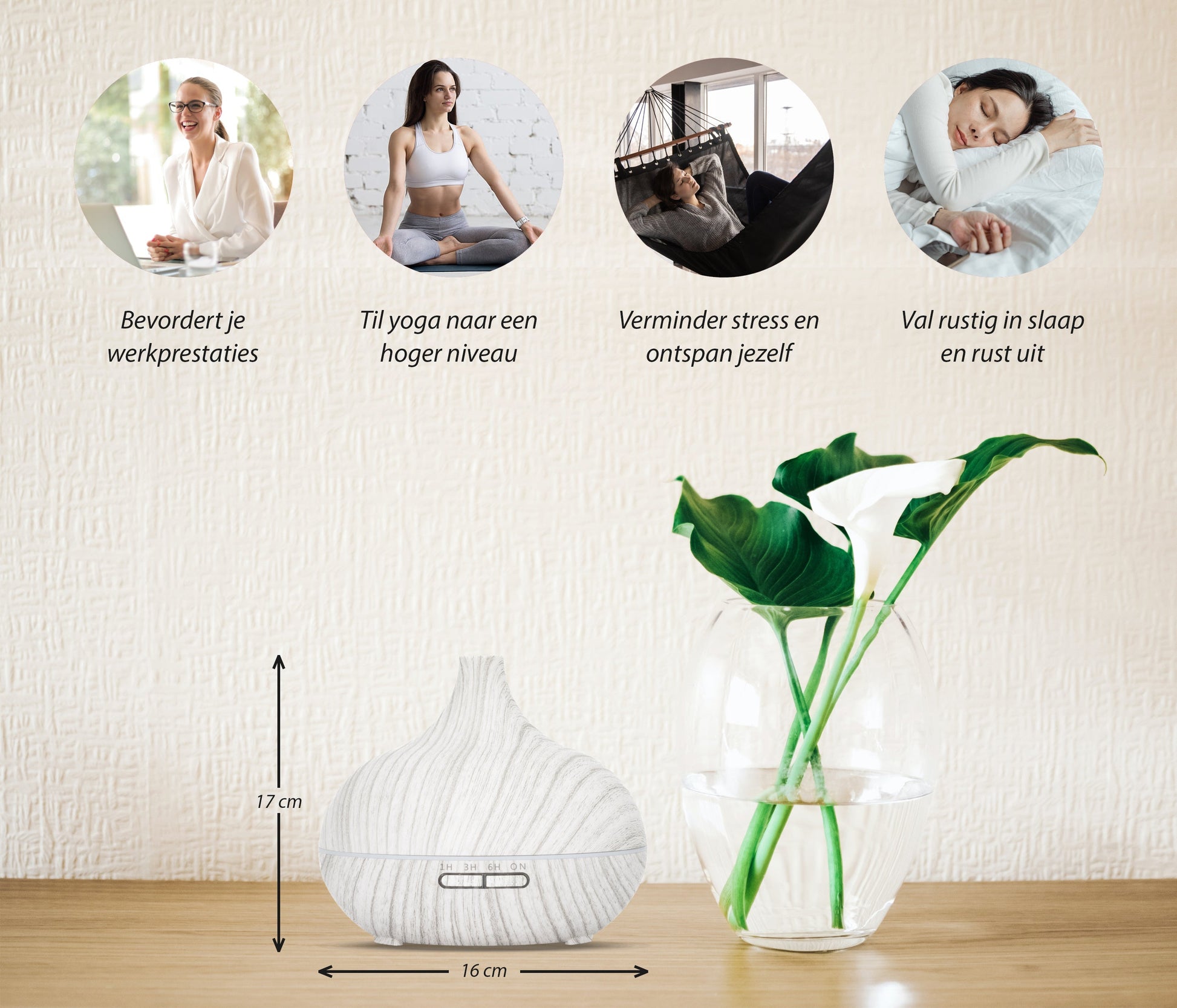 Essential Pro - White Wood - Aroma Diffuser