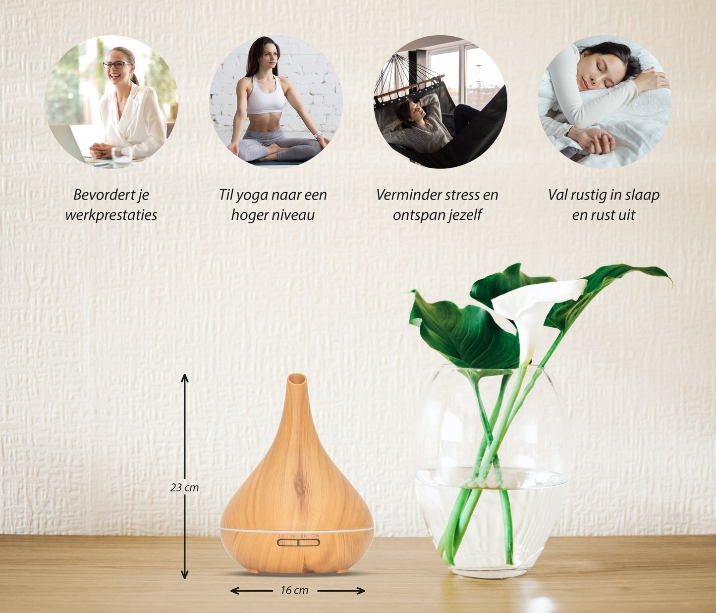 Lotus Pro - Light Wood - Aroma Diffuser